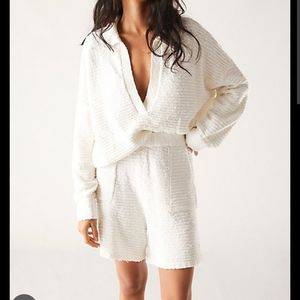Free People - Clark matching set - White - XS
